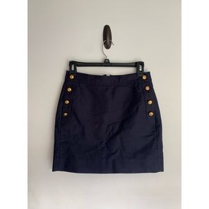J. Crew Nautical Navy Mini Skirt